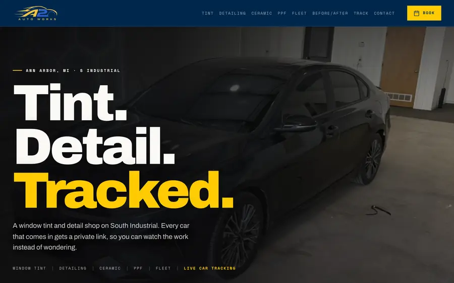 A2 Auto Works website built by MainStreetWeb LLC